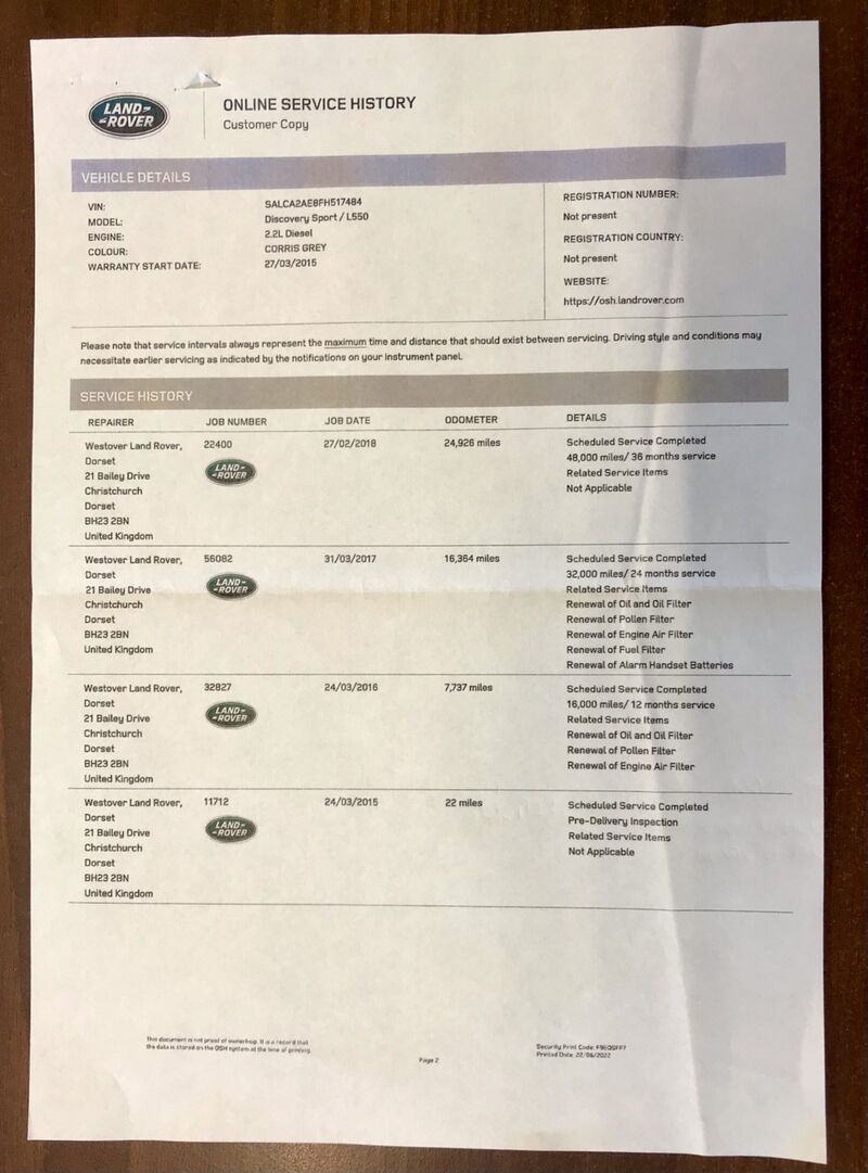 LAND ROVER DISCOVERY SPORT